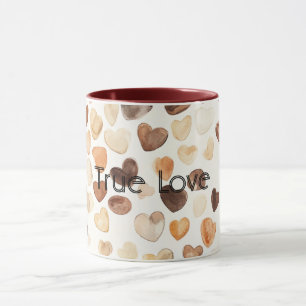 Crème Koffieboon Harten Mok
