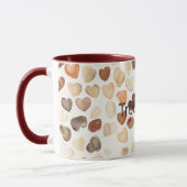 Crème Koffieboon Harten Mok (Links)