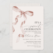 Crème Kokoette Strik Meisje Verjaardagsfeest Uitno (Voorkant / Achterkant)