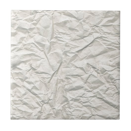 Crème kreukvelpapier tegeltje (Voorkant)