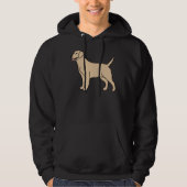 Crème Labrador Hond Hoodie (Voorkant)