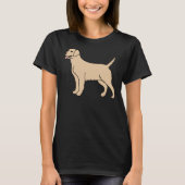 Crème Labrador Hond T-shirt (Voorkant)