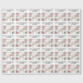 Crème Labrador Retriever Lab Hond Kleurrijke Verja Cadeaupapier (Vlak)