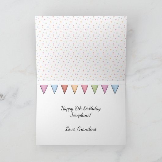 Crème Labrador Retriever Lab Hond Kleurrijke Verja Kaart (Binnen)