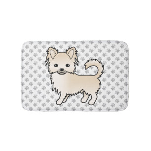 Crème Lange Jas Chihuahua Cartoon Hond & Pootjes Badmat