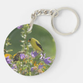 Crème lente-tuincollectie sleutelhanger (Achterkant)