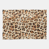 Crème Leopard Dierenprint Theedoek (Horizontaal)