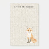 Crème Lief Zoete Sinaasappel Vos Post-it® Notes (Voorkant)