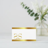 CRÈME LINNEN VISITEKAARTJE (Staand voorkant)