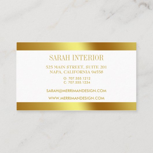 CRÈME LINNEN VISITEKAARTJE (Achterkant)