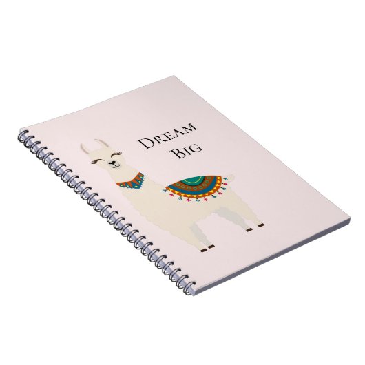 Crème Llama Notitieboek (Rechterzijde)