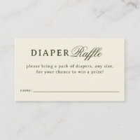 Crème Luier Raffle Baby Shower