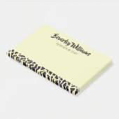 Crème Luipaard Gepersonaliseerde Notities Post-it® Notes (Schuin)