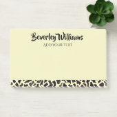 Crème Luipaard Gepersonaliseerde Notities Post-it® Notes (Kantoor)