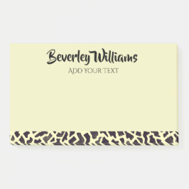 Crème Luipaard Gepersonaliseerde Notities Post-it® Notes