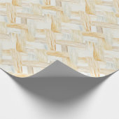 Crème mandenvlecht cadeaupapier (Hoek)