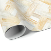 Crème mandenvlecht cadeaupapier (Rol Hoek)