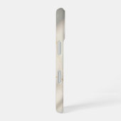 Crème Marble Monogram Slim Fit iPhone 16 Hoesje (Rechterkant)