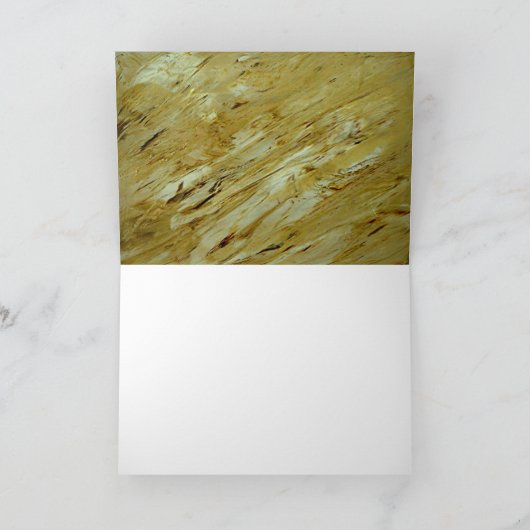 Crème Marmer dank u Bedankkaart (Binnen)