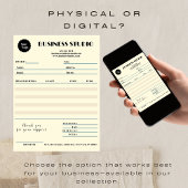 Crème Marmeren Factuur Verkoopbon Kleine Bedrijven