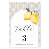 Crème mediterrane Tegel Spaans Italiaans bruiloft Kaart (Achterkant)