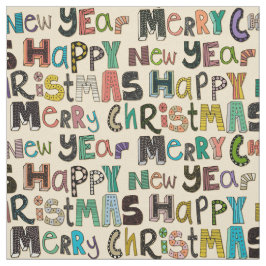 crème merry kerst blij nieuw jaar stof
