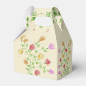 Crème met bloemen bedankdoosjes (Achterkant)