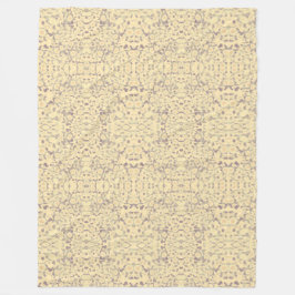 crème met Paarse Fleece Deken