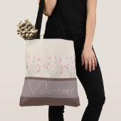 crème met roze Floral Tote Bag (Dichtbij)