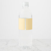 Crème minimalist eigen naam waterfles etiket (Achterkant)