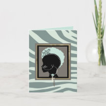 Crème, mintgroene en zwarte zebraprint