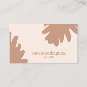 Crème Modern Scannabel Visitekaartje