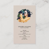 Crème Moderne Foto | Fotograaf Fotografie Visitekaartje (Achterkant)