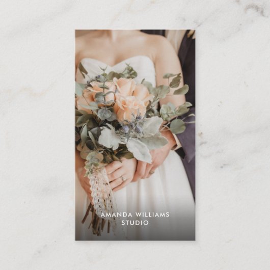 Crème Moderne Foto | Fotograaf Fotografie Visitekaartje (Voorkant)