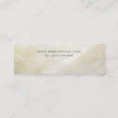 Crème Moeder van de Parel Display Oorbel Mini Visitekaartje (Achterkant)