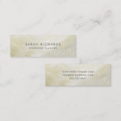 Crème Moeder van de Parel Eenvoudige Shell Mini Visitekaartje (Voorkant / Achterkant)