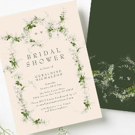 Crème Monogram Eucalyptus krans Vrijgezellenfeest