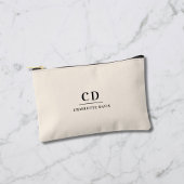Crème naam monogram initialen minimalistisch etui