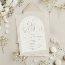 Crème Neutrale Baby Brunch Baby Shower