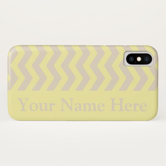 Crème Neutrale Chevrons Case-Mate iPhone Case (Achterkant (horizontaal))