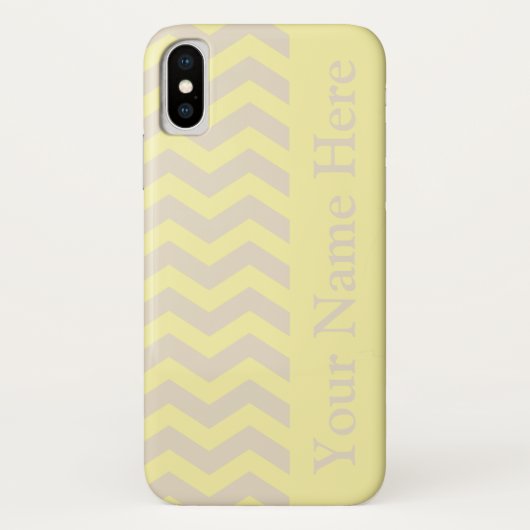 Crème Neutrale Chevrons Case-Mate iPhone Case (Achterkant)