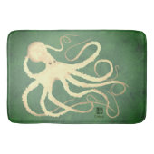 Crème Octopus op slak - Grote Wisdiermat Badmat (Voorkant)