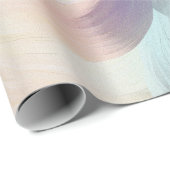 Crème Paars Aqua Roze Draaikolk Cadeaupapier (Rol Hoek)