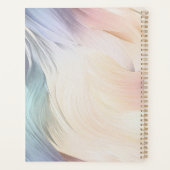 Crème Paars Aqua Roze Draaikolk Planner (Achterkant)
