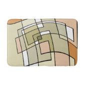 Crème Pastel Herfst Abstracte Kunst Badmat (Voorkant)