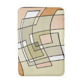 Crème Pastel Herfst Abstracte Kunst Badmat (Voorkant Verticaal)