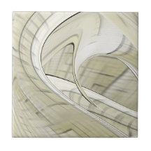 Crème Pastel Herfst Abstracte Kunst