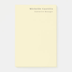 Crème Pastel Kleur Minimalistische Moderne Gewone Post-it® Notes