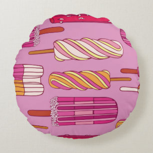Crème patroon, illustratie. rond kussen