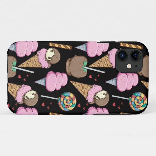 Crème-patroon | Lolbuispatroon | lolly 24 Case-Mate iPhone Case (Achterkant (horizontaal))